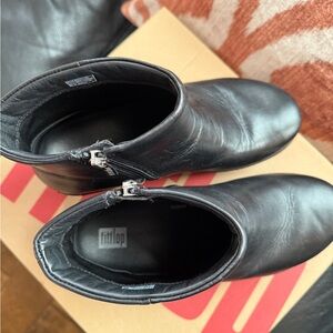 Fitflop Sleek Black Ankle Boots